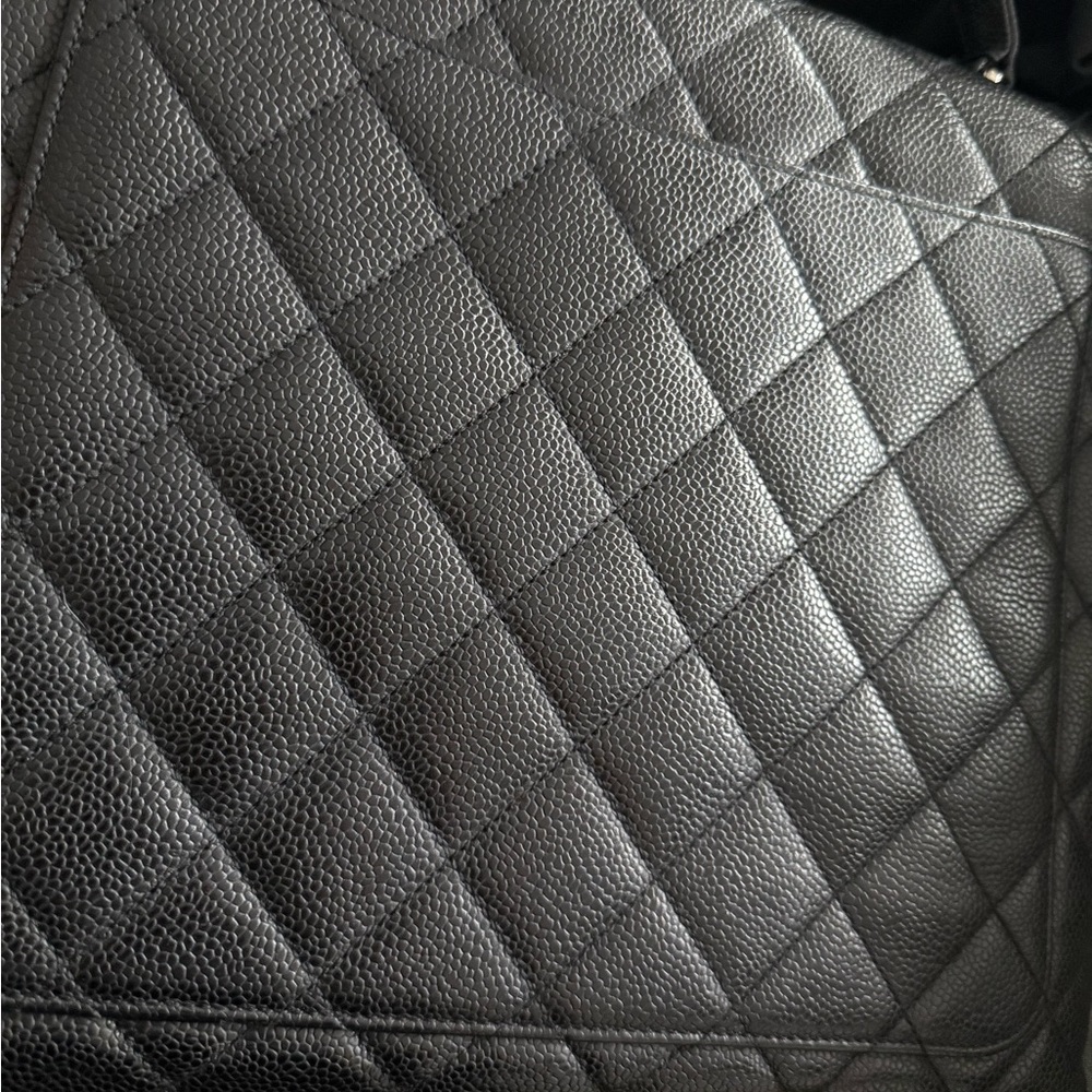 Chanel Black Silver CC Caviar Kelly Top Handle Bag - Picture 5 of 15